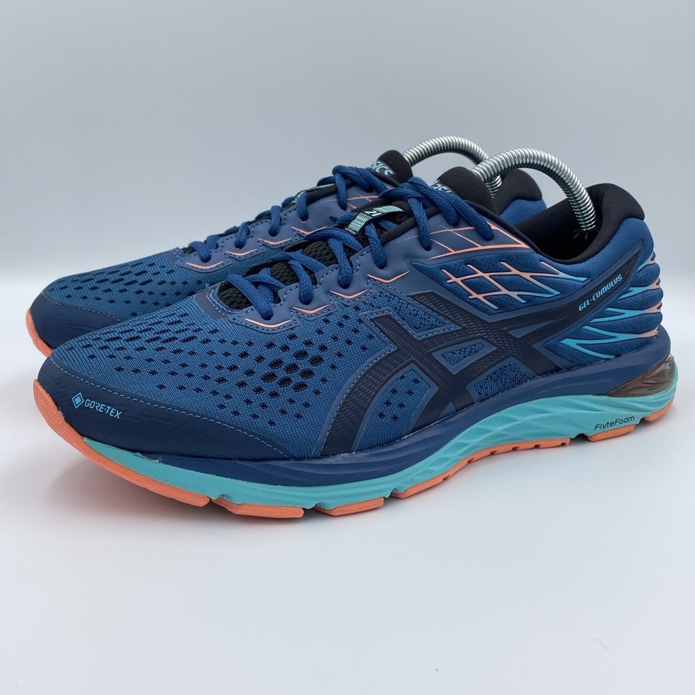 ASICS GEL-Cumulus 21 GTX Women's 11.5 Mako Blue GORE-TEX Running Shoes 1012A487